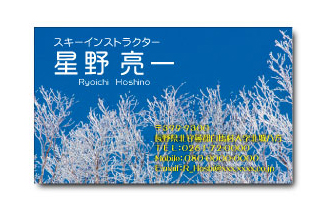 季節名刺 冬デザイン1 サンプル1